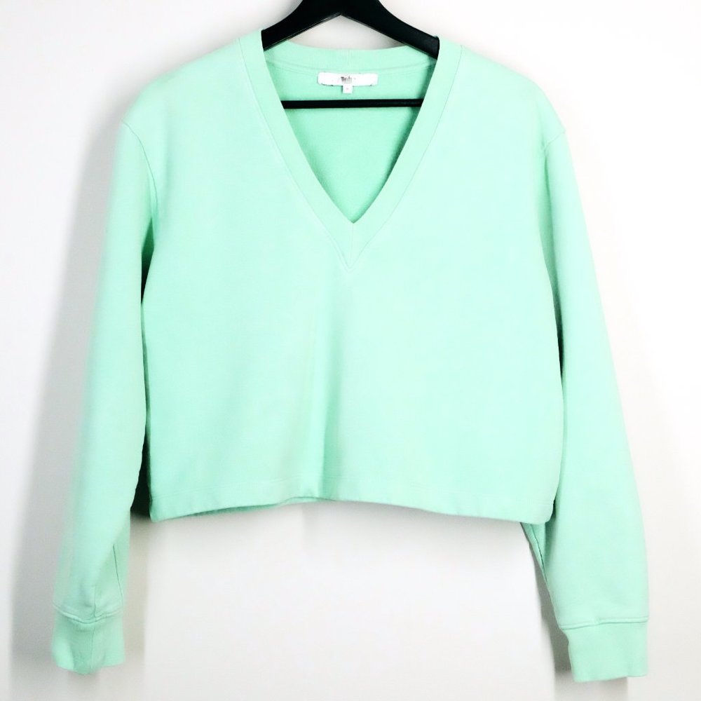 TIBI Crop pullover sweatshirt